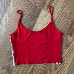 Red brandy Melville crop top